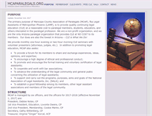 Tablet Screenshot of mcaparalegals.org
